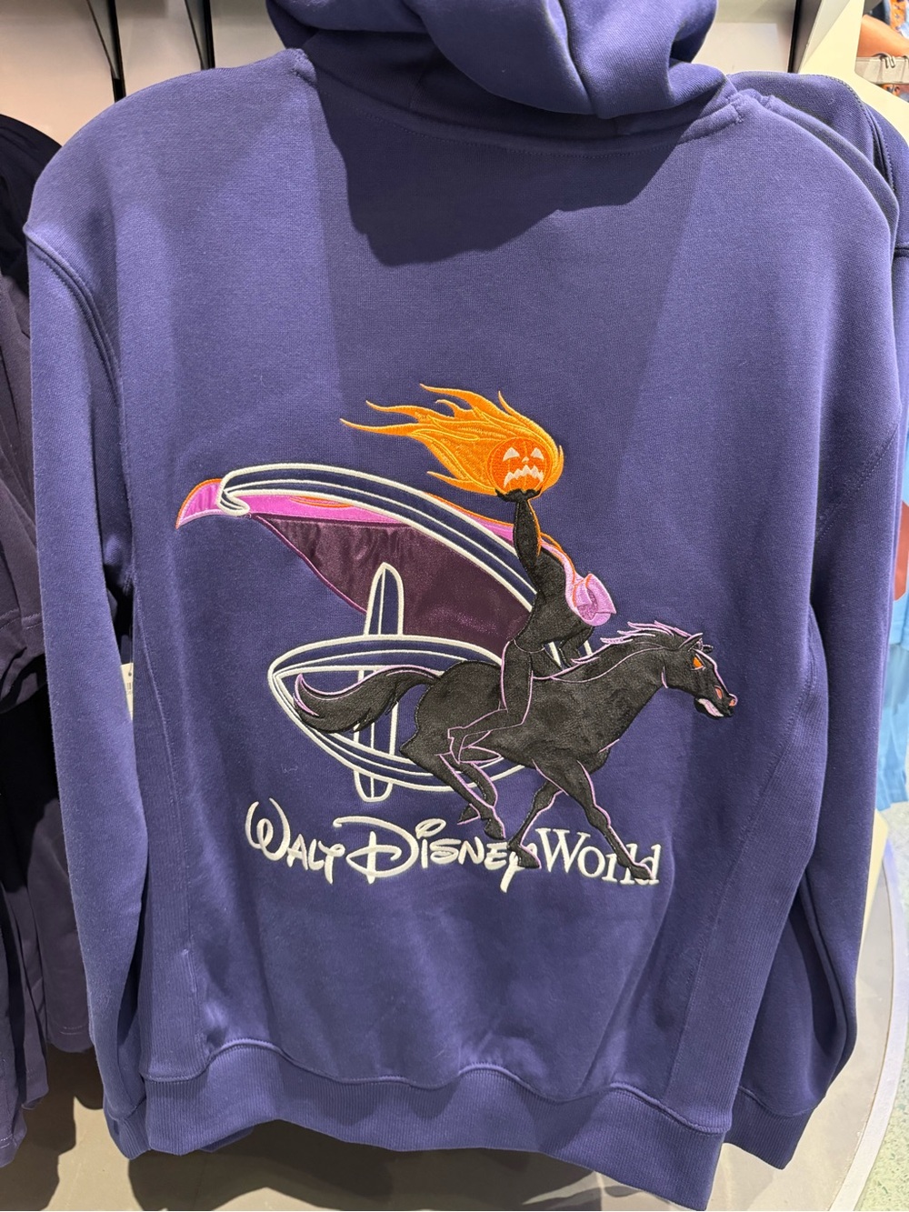 Disney Parks Headless Horseman Halloween Hoodie Purple Walt Disney World Hoodie